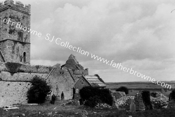 CLARE ABBEY(AUGUSTINIAN) CHURCH & BUILDINGS FROM S.W.